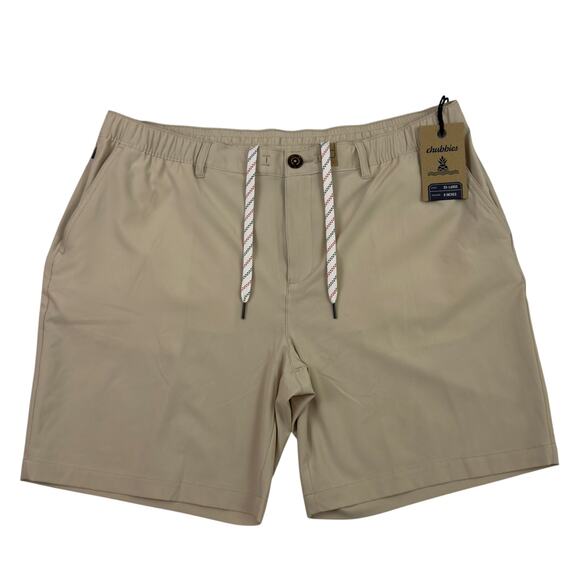 Chubbies Khakinators Shorts Men’s XXL Khaki 8” Inseam Stretch Everywear NWT - Picture 1 of 13